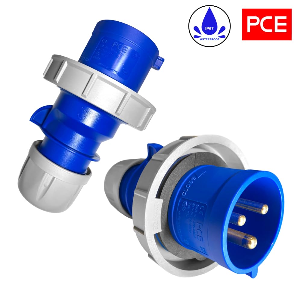 Hilark Cable Tech CEE-Verlängerungskabel 32A 3-polig IP67 3x4mm Gummi H07RN-F OnPD 10m