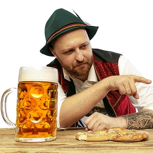 Image of Funtery 6 Pcs Oktoberfest Hats for Men German Hats Felt Bavarian Costume Accessories for Adults Unisex Party