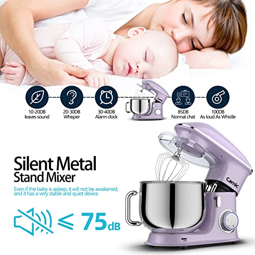 1500W Küchenmaschine Knetmaschine Camic 8L Küchenmaschine Rührgerät Multifunktionsmischer geräuscharm leistungsstark und… – Bild 4