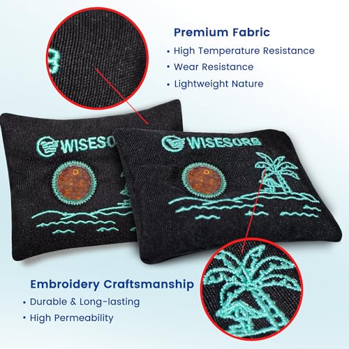 Image of Wisesorb 100g x 5pcs Rechargeable Desiccant Packs, Reusable Car Dehumidifier Bags Color Indicating Silica Gel Packets Moisture Absorbers for Storage Bins, Suitcase, Safe, 3D Filaments, Electronics
