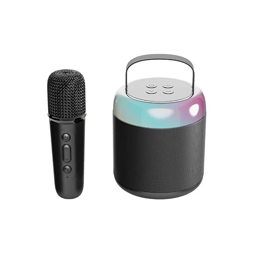SZAMBIT Máquina de Karaokê para Adultos e Crianças,Orador de Karaokê Bluetooth Portátil com Microfon