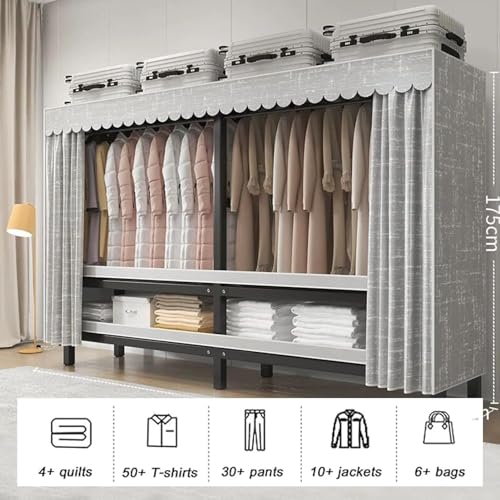 Penderie pliable pour chambre d'amis et dressing d'appoint modulable - 4