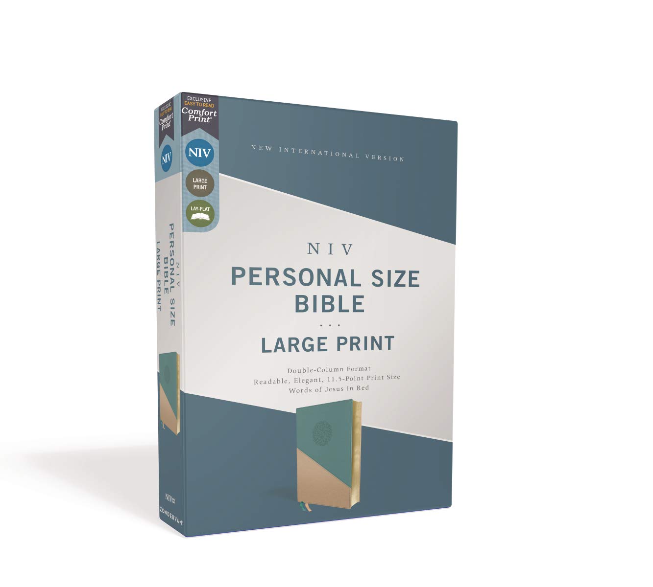 NIV, Personal Size Bible, Large Print, Leathersoft, Teal/Gold, Red Letter, Comfort Print - Image 13