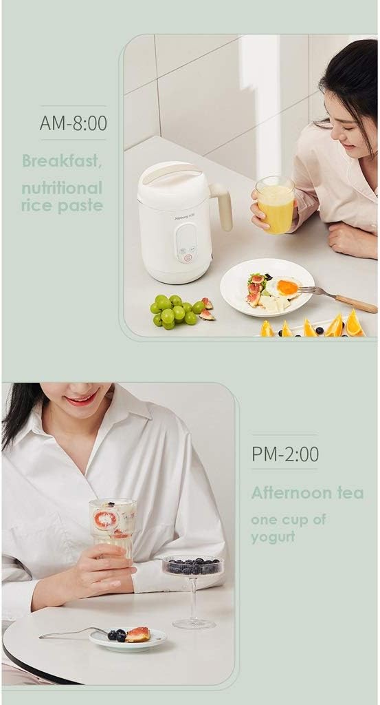 Soymilk Maker Household Mini Cooker Multi Functions Food Blender Convenient Hot Pot Food Mixer(Gray)