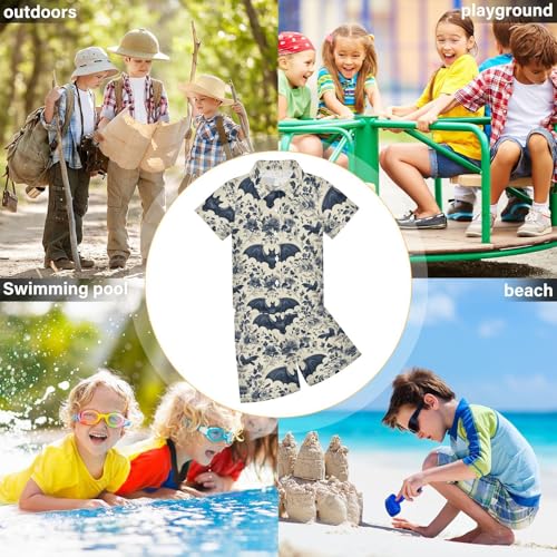 Image of Boccsty Red Strawberry Boy Summer Shorts Sets Hawaiian Toddler Boys T-Shirt & Pants 2 Pcs 3T-10T