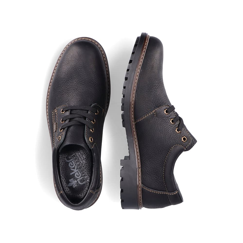 Rieker Herren Bequemschuhe B4610, Männer Schnürschuhe, wasserabweisend, riekerTEX