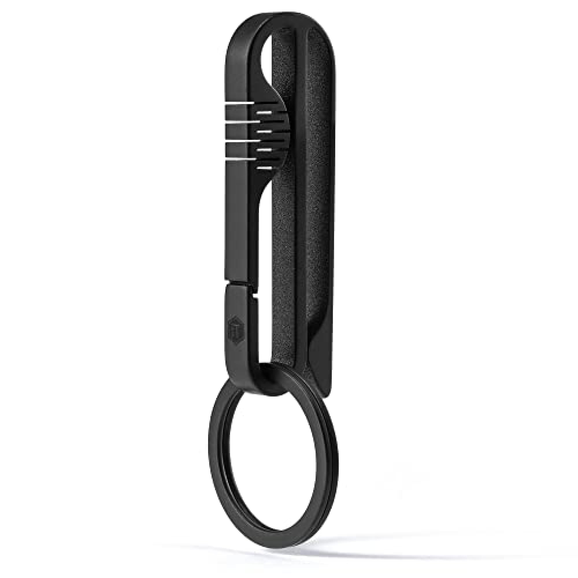 Keyunity Unisex Black Km03 Titanium Keychain Clip Belt Loop Key Holder With Removable Key Ring For Duty Belt,Outdoor & Daily Carry Gear