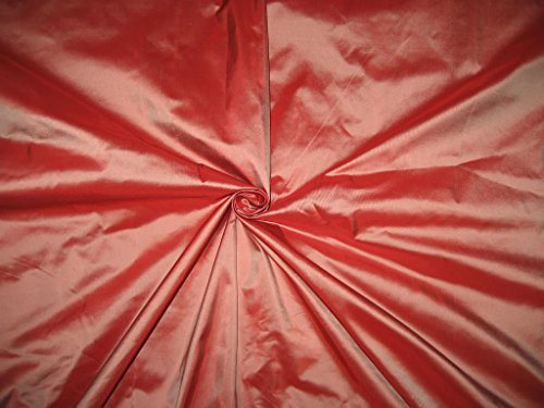 Taffetas de soie 137cm cerise d winter tissu au metre TAF45