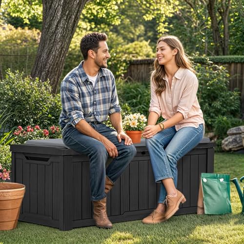 suncast deck boxes 124 gallon