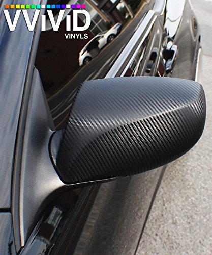 Image of VViViD XPO Dry Deep Black 3D Carbon Fiber Vinyl Wrap Roll with Air Release Technology (2ft x 5ft)