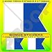 SCUBA ALPHA DIVE Flag, Alfa Diving 4" (100mm) Vinyl Bumper Sticker, Decal x1 +2 BONUS