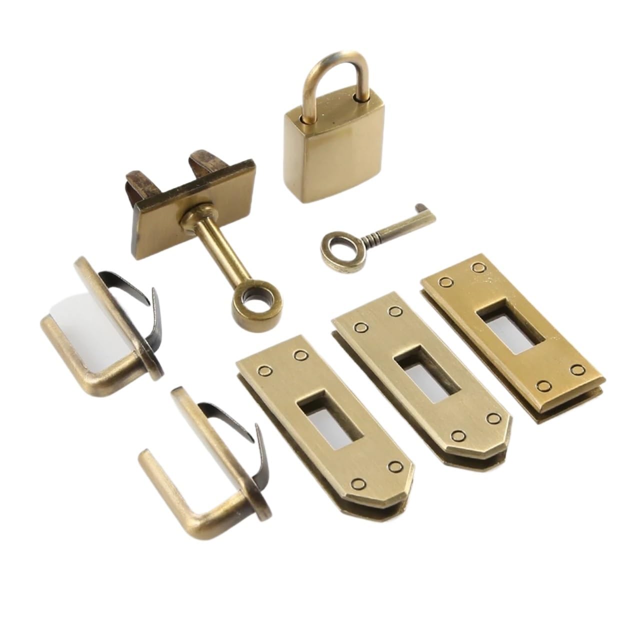 PVUVTNAHW 5PCS 7pcs/set Metal Clasp Lock Lockbutton For Women Handbag Shoulder Bag Purse DIY Accessories(Cinnamon)