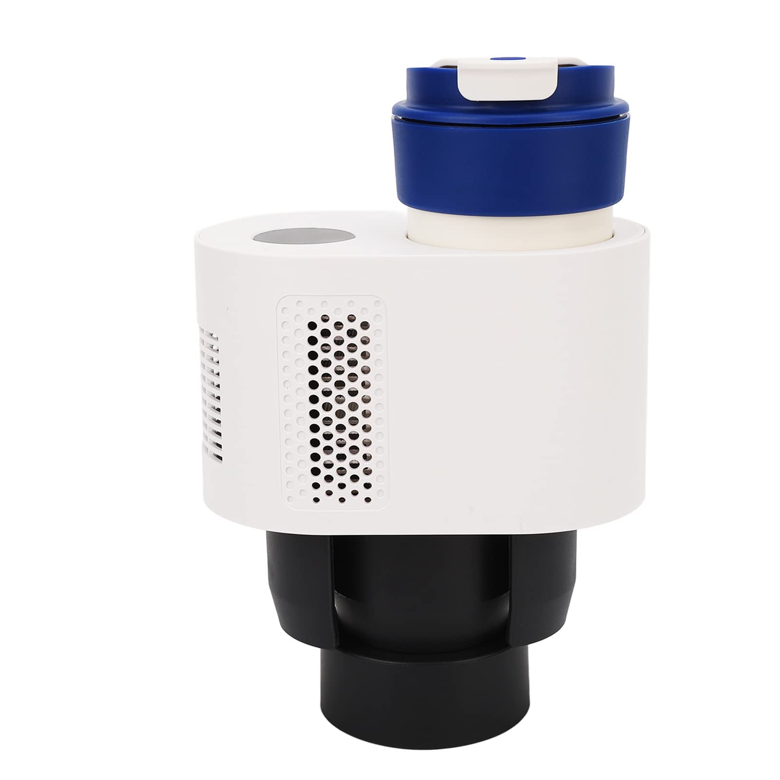 Scaldatazze per Auto 2 in 1 Tazza di Raffreddamento Elettrica Multifunzionale per Viaggi in Veicolo con ABS e Lega di Alluminio 12V (Bianca)