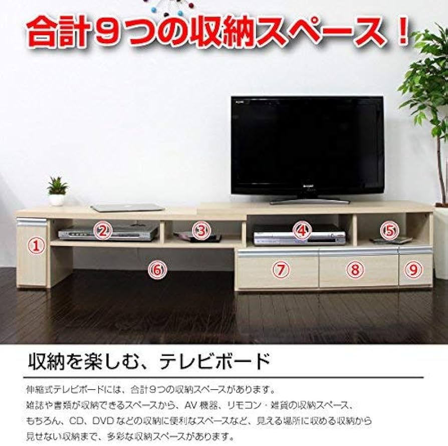 Amazon｜ローボード テレビ台 伸縮 コーナー 三角 木製 JVA-102(ダーク