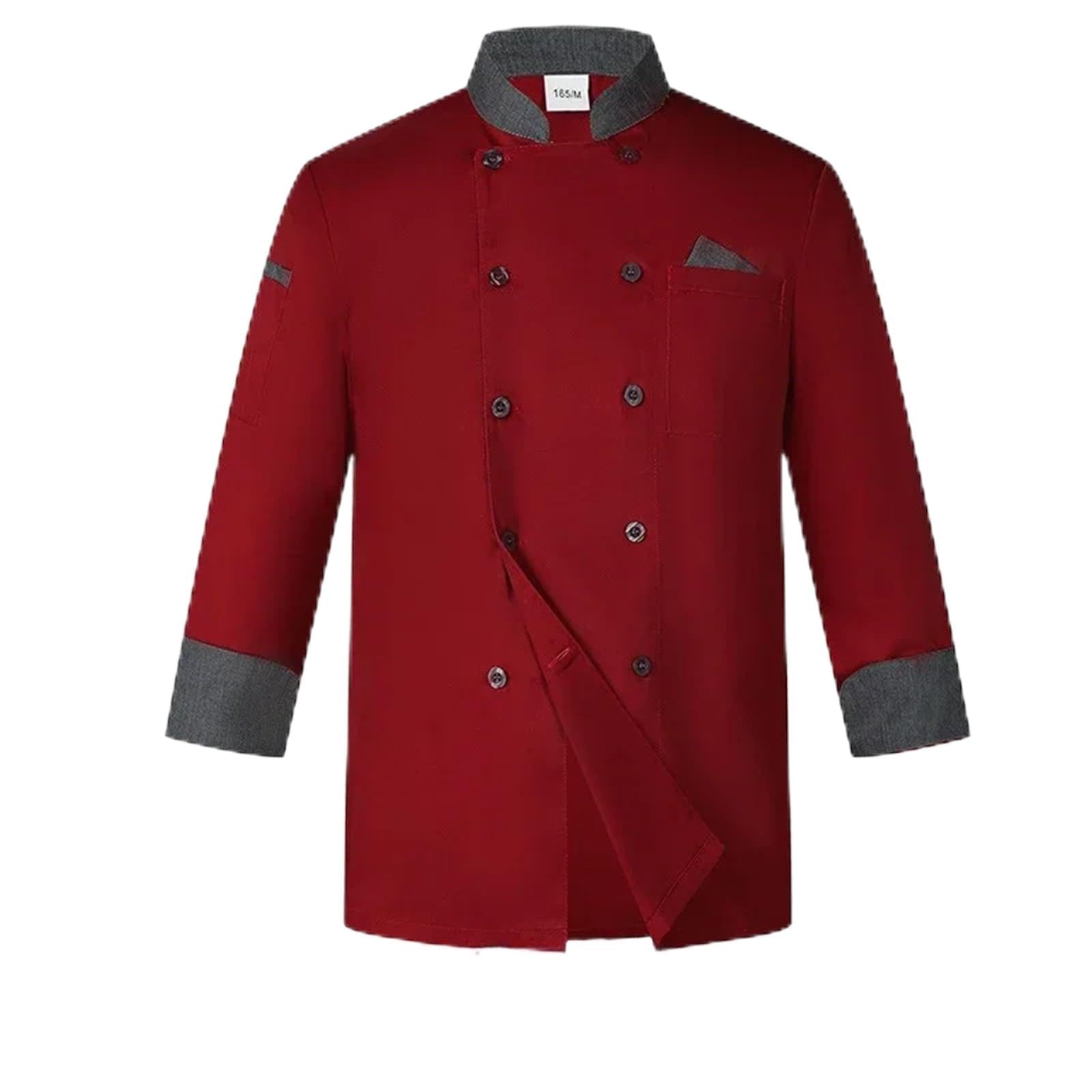 Uniforme De Chef Chaqueta de Cocinero, Catering, Cocina, Camisa Blanca, Restaurante, Cocina, Camiseta de Chef, Uniforme de Trabajo de Panadero, Camarero, Ropa de Hotel, Monos de cafetería