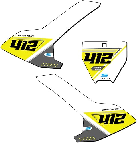 Miniatura 3 de 2018-2023 MINI TC 50 SG65 Custom MX Number Plates Senge Graphics Kit Compatible with Husqvarna