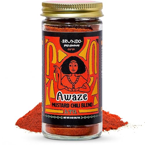 Awaze Ethiopian Mustard and Chili Pepper Blend | Sun-dried Ingredients | Processed in and Imported from Ethiopia | Non GMO | Organic | No preservatives (2 oz)