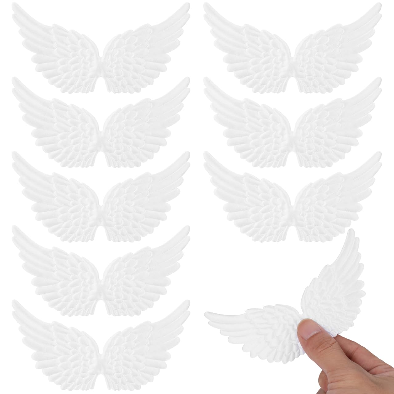 Kisangel 12pcs Mini Angel Wings Jewelry DIY Decor Craft Supplies for Costume Backpack Accessory Angel Wings Craft Decorative Props