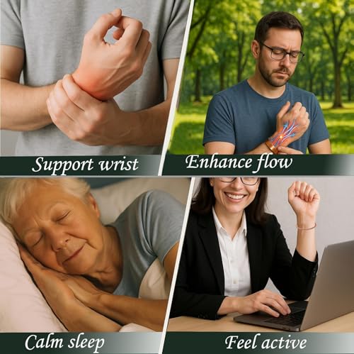 Image of Touchstone copper bracelets | gift for men women |adjustable 100% pure solid real magnetic jewelry | handmade bracelet set combo | rope braided tibetan bangles.