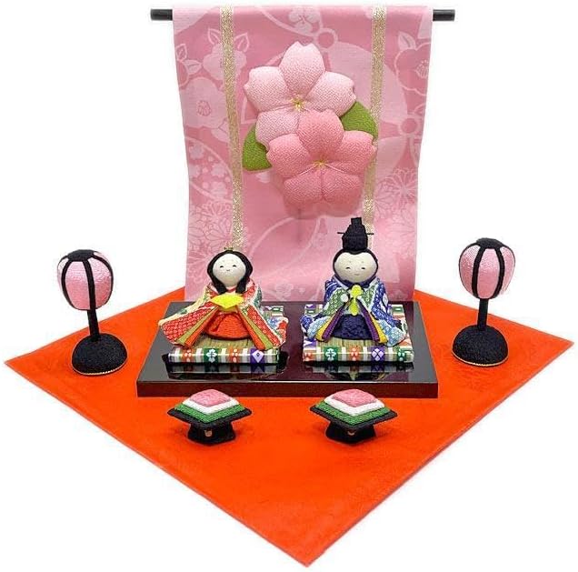 花几帳わらべ雛 ちりめん雛飾り リュウコドウ 龍虎堂 ひな祭り 初節句