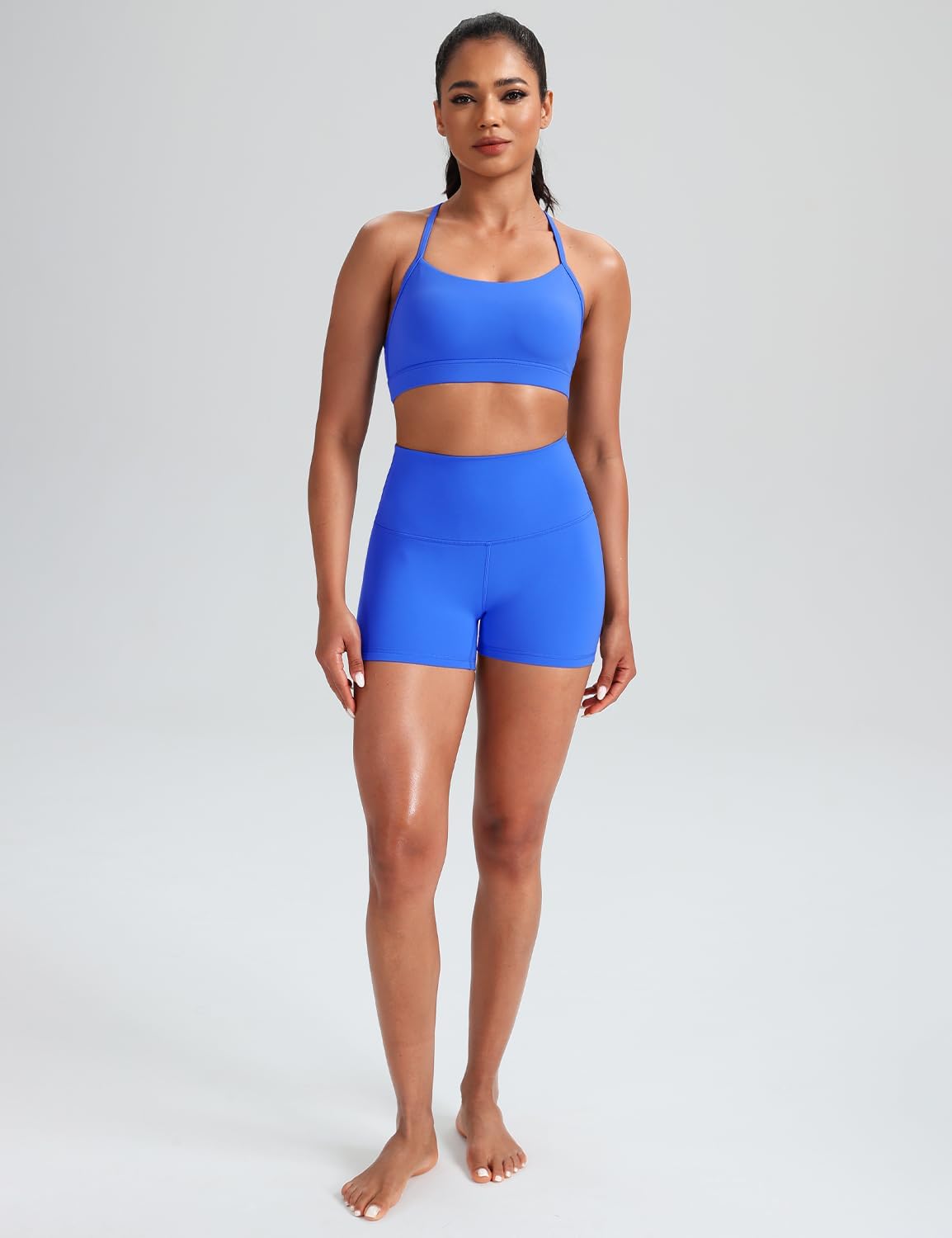 HeyNuts to Freest Womens Y Back Sports Bra, Spaghetti Strap Racerback Low Impact Workout Yoga Tops Padded A-C Cups *Updated
