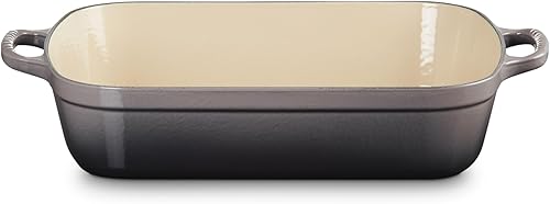 Miniatura 10 de Le Creuset Fuente para horno rectangular, de hierro fundido y esmaltada, Blanco