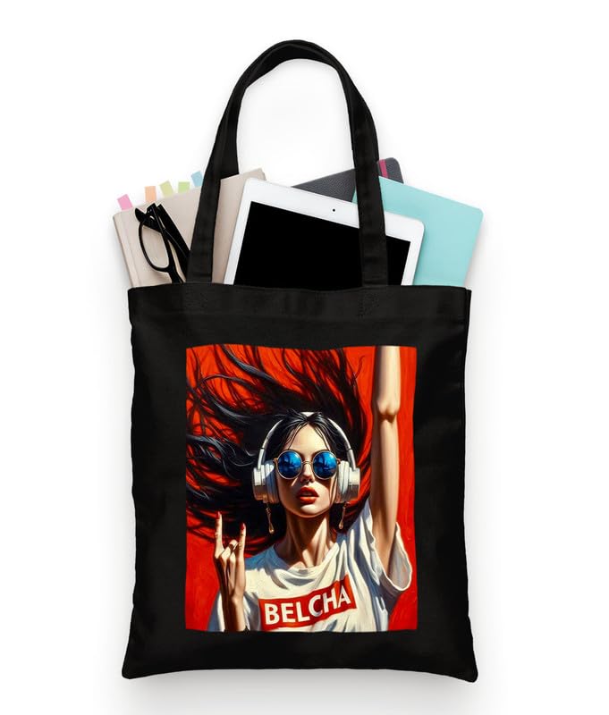 Image of Printed Tote Bag for Women | Heavy Duty 15kg Canvas Handbag | Eco-Friendly & Reusable