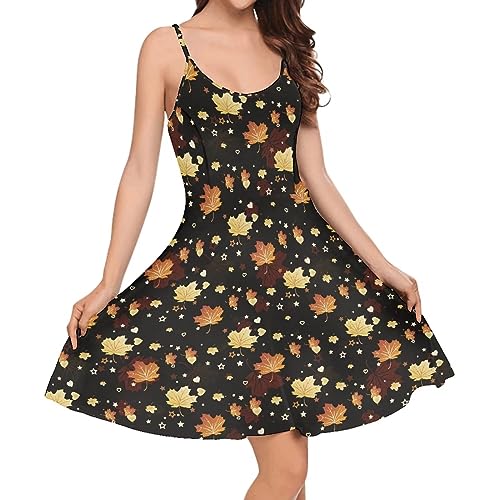 Image of Coloranimal Women's Summer Sleeveless Casual Swing Dresses with Loose Fit Beach Sundress