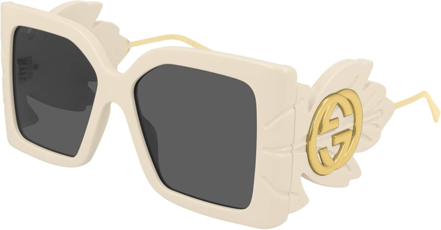 Sunglasses Gucci GG 0535 S- 002, Ivory / Grey / Ivory, 56/16/135