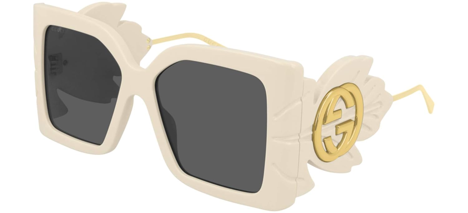 Sunglasses Gucci GG 0535 S- 002 Ivory Grey Ivory 56 16 135