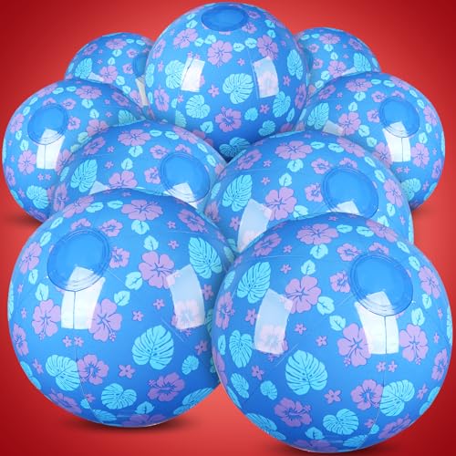 Leyndo 12 Pack Themed Beach Ball for Kids 7.87
