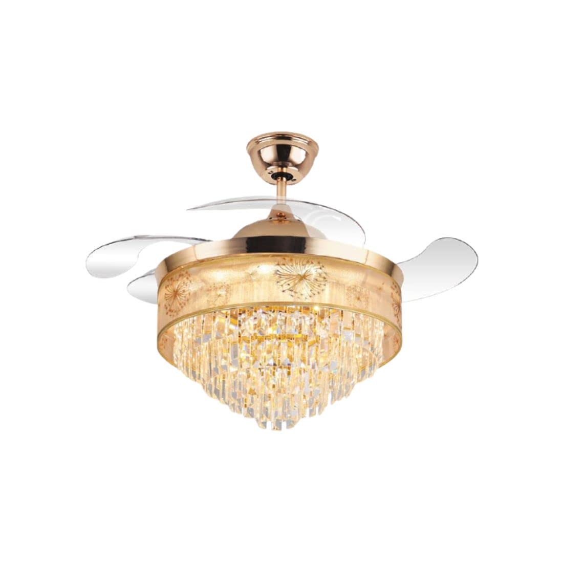 LUXAIRE Budino LUX SLR0016 BLDC Retractable Blade Chandelier Fan