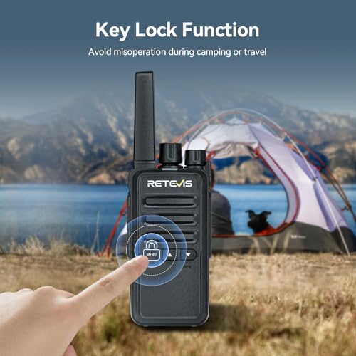 Image of Retevis RT68B Walkie Talkie with Earpiece, FRS Two-Way Radio(20 Pack)
