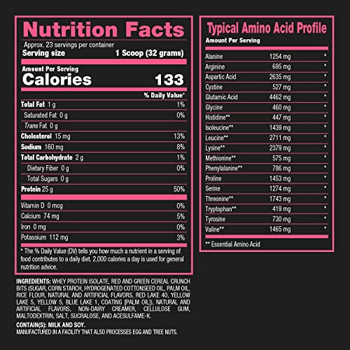 Bpi Sports Iso Hd – 100% Whey Protein Isolate Powder – Muscle Growth, Recovery, Weight Loss, Meal Replacement – Low Carb, Low Calorie – For Men & Women – Fruity Loopers – 1.7 Lb #TOP6