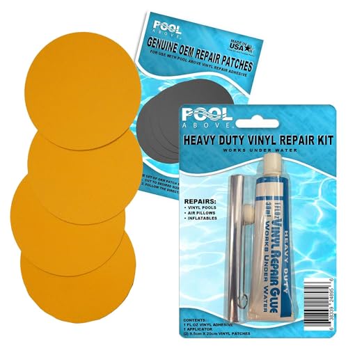 Repair Kit for Easy Set, Fast Set, Frame Set Pool Liner | Vinyl Patches and Glue
