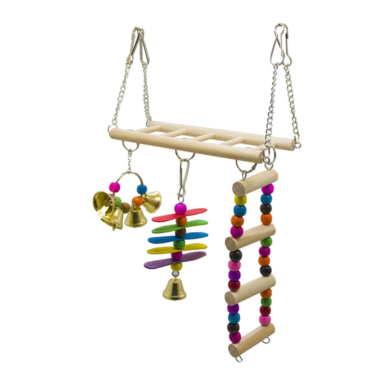 VANZACK 2stücke Pet Bird Ladder Spielzeugset Hängende Kletterleiter Schaukel Für Papageien Und Wellensittiche Sicheres Spielzeug Für Vogelkäfige Teiliges Set Für Stundenlangen