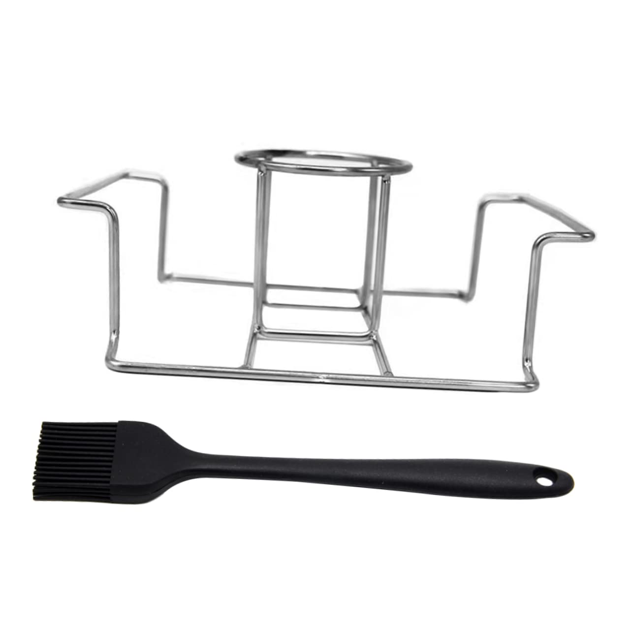 Soporte Plegable Acero Asar Inoxidable Pollo para para Barbacoa