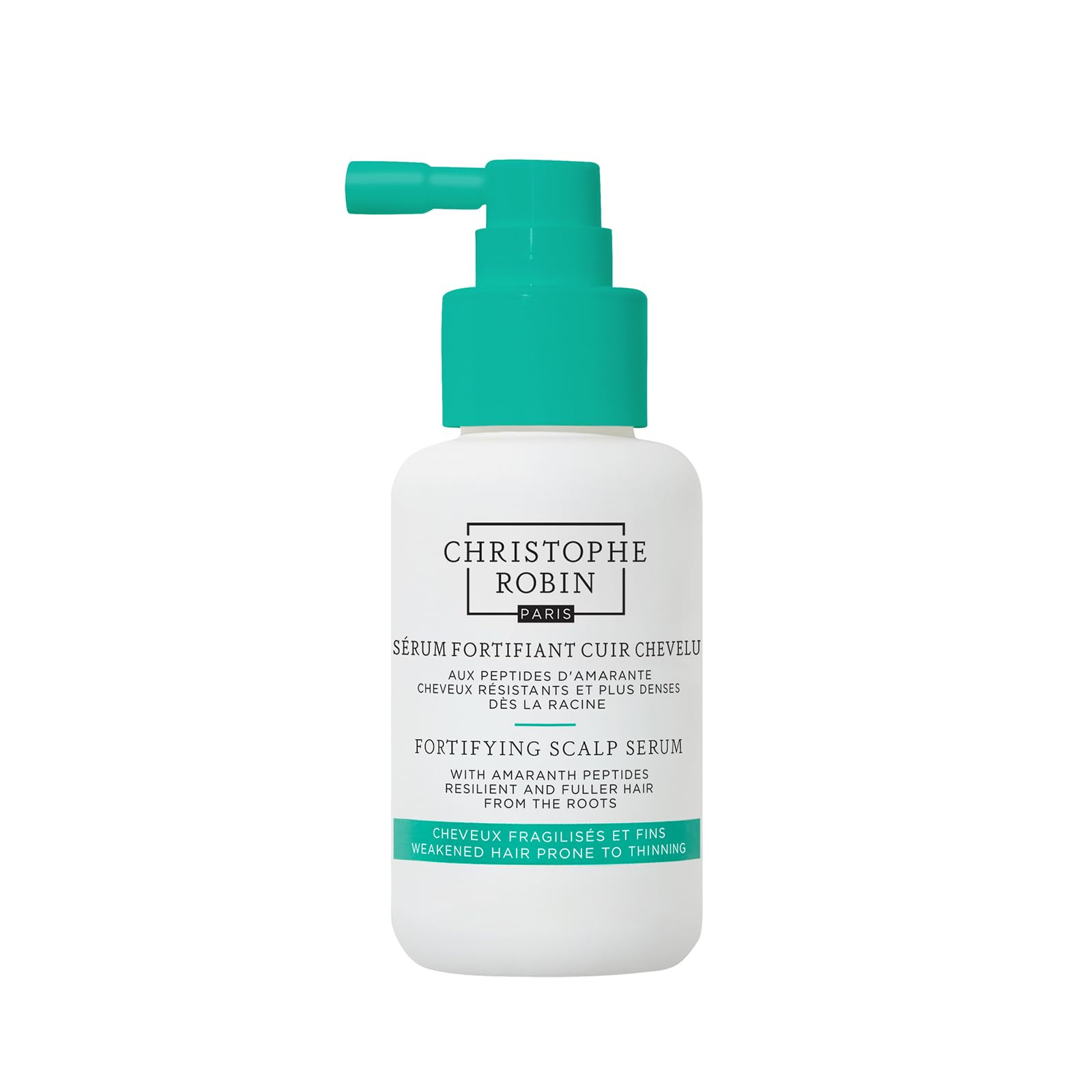 Christophe Robin Fortifying Scalp Serum with Amaranth Peptides | Clinically Proven to Boost Hair Density | Reduces Hair Loss | 50ml