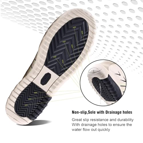 Image of YALOX Water Shoes Men's Women's Swim Shoes Outdoor Beach Barefoot Quick-Dry Aqua Pool Socks Swimming Yoga Surfing Exercise