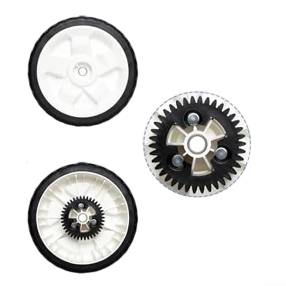 Rodamientos de rueda para cortacésped, repuesto de 8 pulgadas para Toro con piñón 115-4668 Gear 115-4695, ruedas compatibles con cortacésped RWD (2 piezas)
