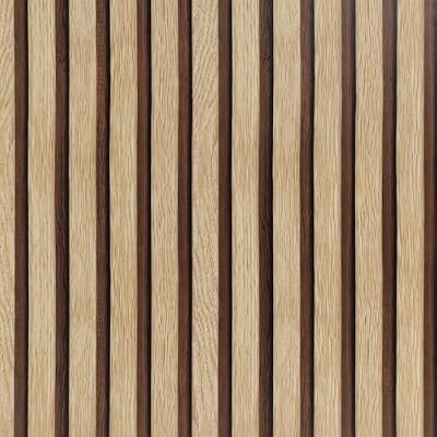 Arthome 17''x120'' Wood Slat Wallpaper Peel and Stick self Adhesive Wood Wallpaper PVC Vinyl Decorative Removable Wallpaper Waterproof Faux Wood Grating Stripe Contact Paper for Living Room Bedroom