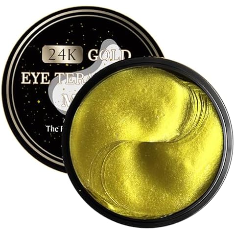 24k Gold Eye Masks-with Collagen Under Eye Patches, Dark Circles Under Eye Gel Treatment Masks, Under Eye Pads For Puffy Eyes,Under Eye Bags ,Anti-Wrinkle, Moisturizing Improves Elasticity 30 PAIRS Cover