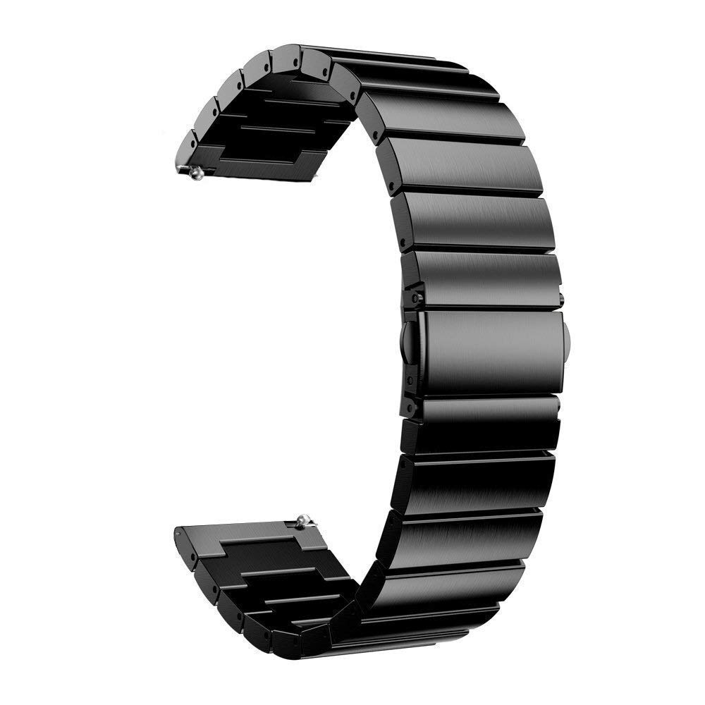 Bracelet de Rechange en Acier Inoxydable de Bracelet en Acier Inoxydable de 20 mm 22 mm 22 mm pour Gear S2 Classic S3 Galaxy