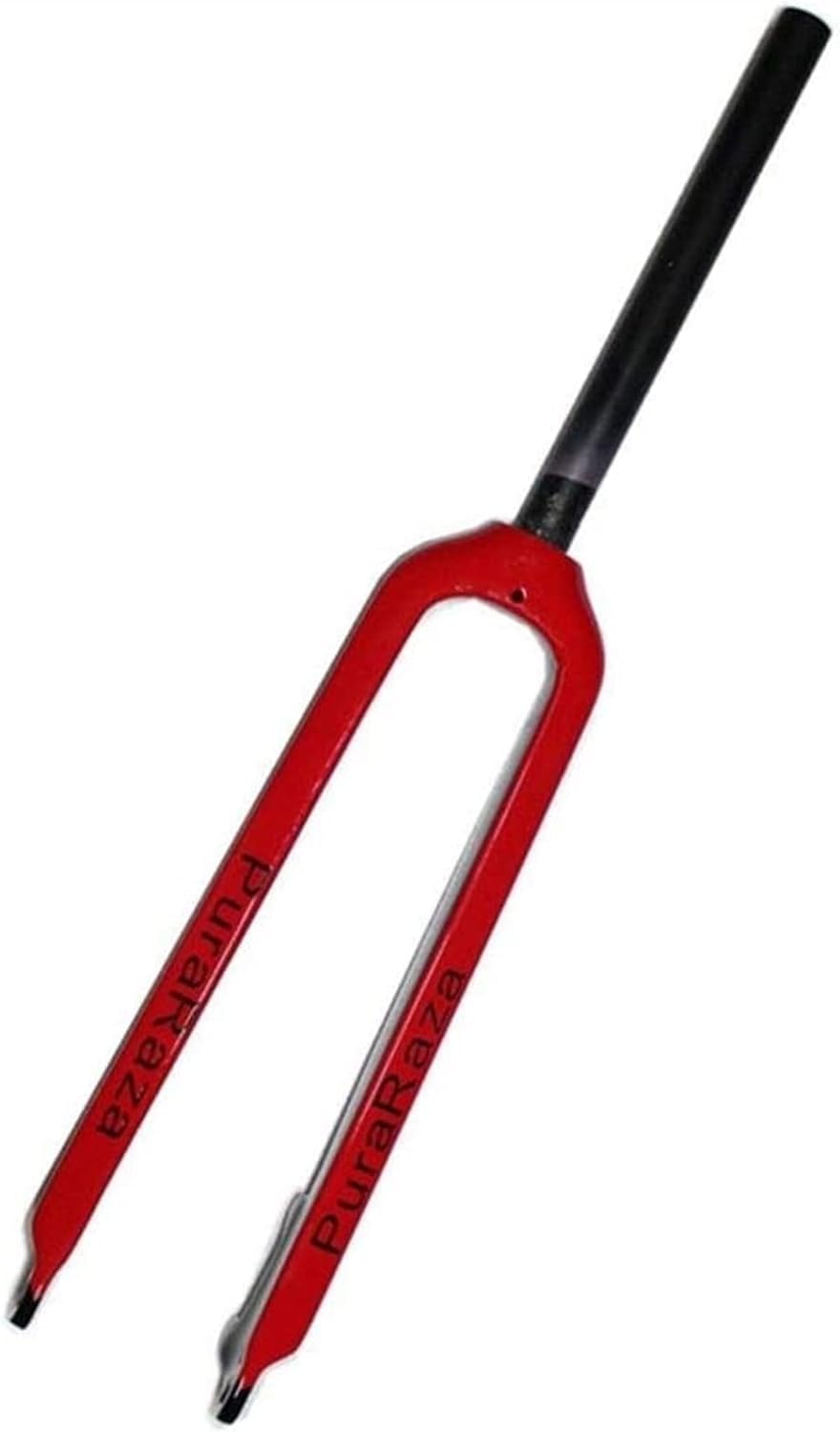 Amortyzowany widelec roweru MTB MTB Bike przedni widelec 26 27,5 29 cali Zawieszenie rowerowe Prosta rura z włókna węglowego PM Hamulec tarczowy 1-1/8 "QR 9mm 450g, Czerwony, 27,5 cala
