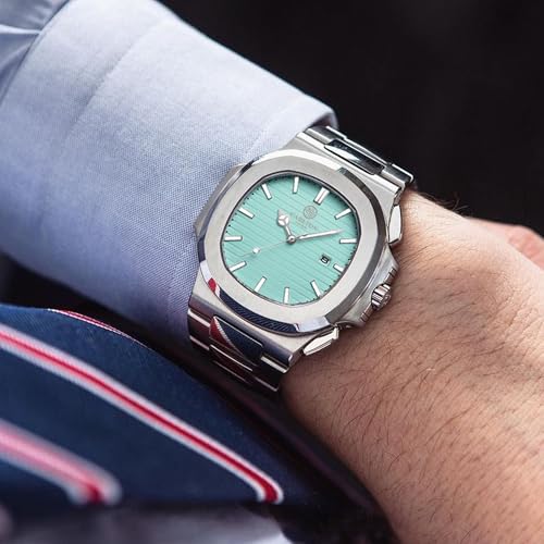 Image of Carlton London Men Stainless Steel Analog Watch | Black Waterproof Watches for Men Boys Male | Fashionable Trendy Quartz Movement Wrist Watch