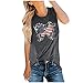 Yowablo Débardeur Femme Jour de l'Indépendance O-Neck Casual Loose Top Pack De Chemises Manches Longues pour Femmes