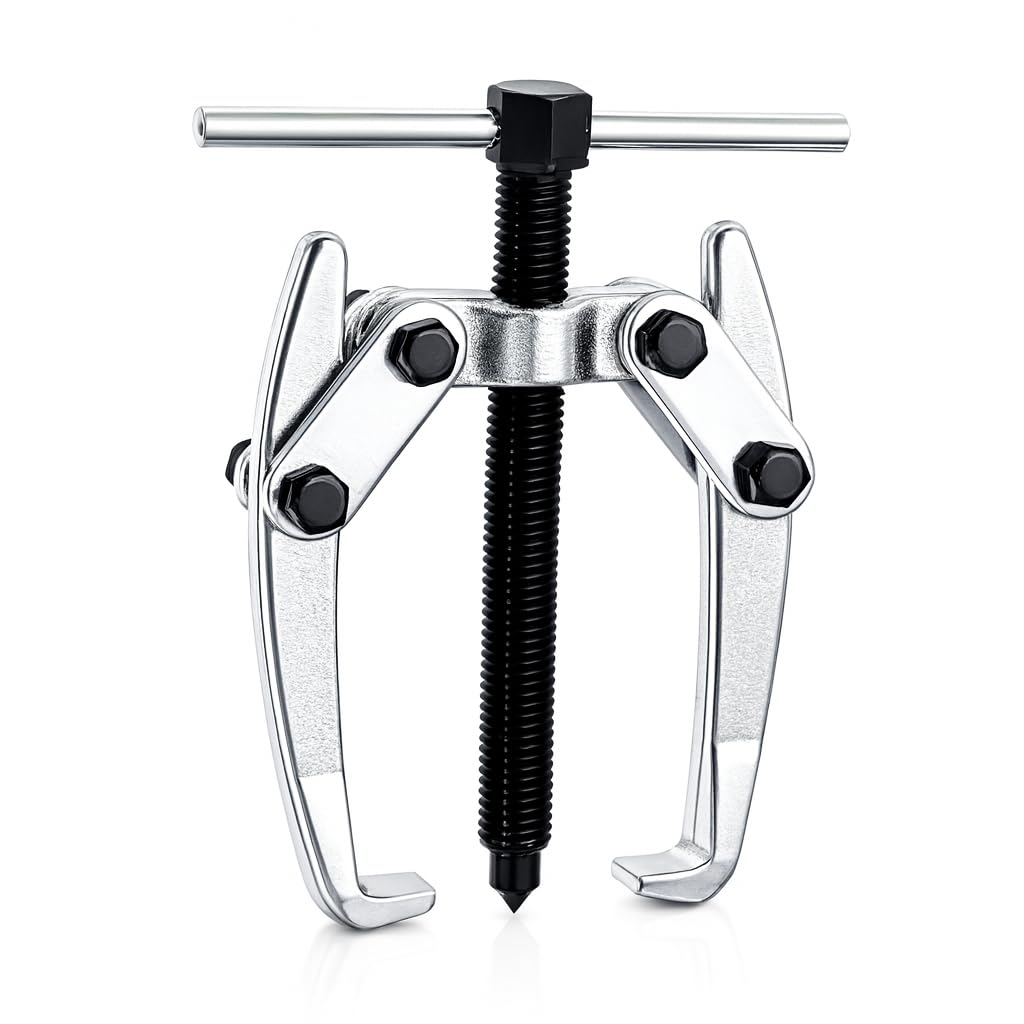 KATSU Two Jaw Gear Bearing Puller 60 mm, Carbon Steel 2 Arms Gear Bearing Puller for Car Motorcycle Auto Repair