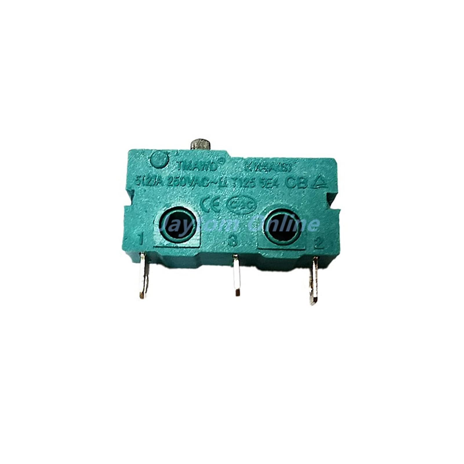 Microinterruptores, 5 uds., microinterruptor, brazo de palanca de rodillo, SPDT, acción a presión, 5A, 250V, KW4A, NC-NO-C con polea, interruptor de límite de carrera de 3 pines y 2 pines interruptor
