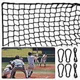 Vomov 10×9.5ft Durable Baseball Softball Backstop Nets,Easy Setup Sports Net with Accessories,Multi-Functional Barrier Net for Backyard, Indoor and Outdoor Baseball Net for Softball Golf Hockey
