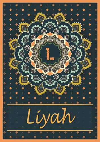 Liyah: Carnet de notes A5 | Prénom personnalisé Liyah | Monogramme L | Cadeau d'anniversaire pour Liyah: Carnet de notes A5 | Prénom personnalisé Liyah | Monogramme L | Cadeau d'anniversaire pour